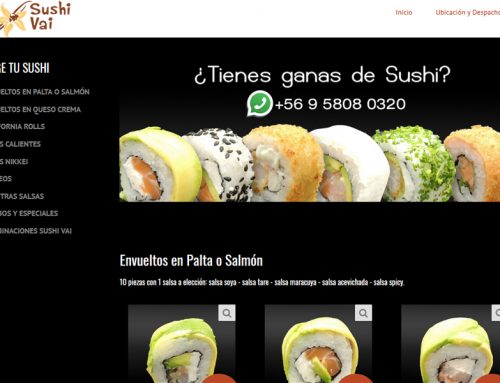 Sushi Vai – Sitio Web